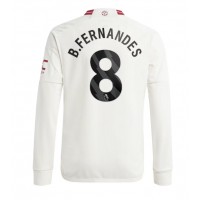 Manchester United Bruno Fernandes #8 Tretí futbalový dres 2023-24 Dlhy Rukáv